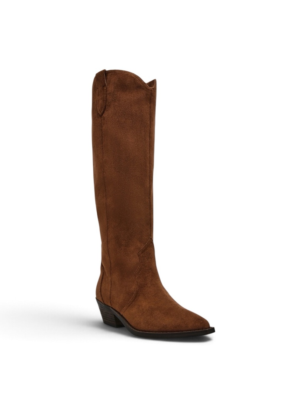 NEW DV Dolce Vita "Kit" Knee-High Cowboy Boot in Chestnut Western Sz 8.5